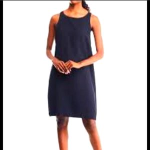 Massimo dutti Navy Solid Casual Shift Dress